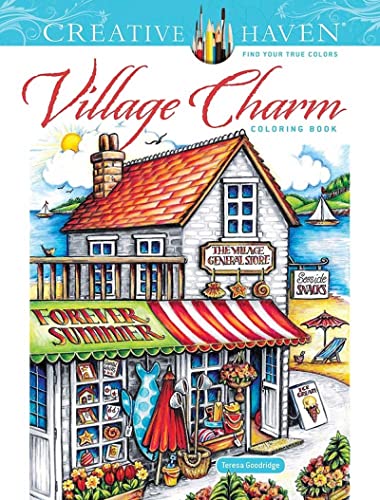 Creative Haven Village Charm Coloring Book (Creative Haven Coloring Books)