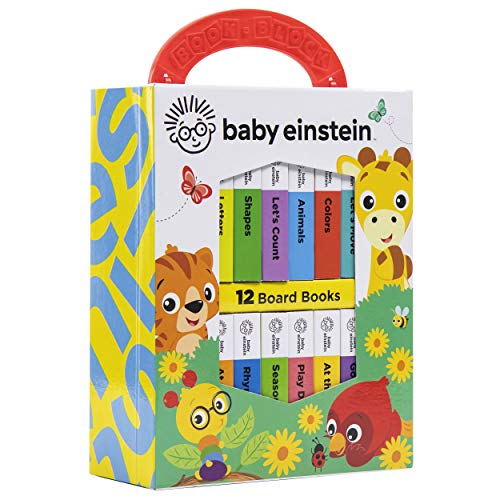 Baby Einstein - My First Library 12 Board Book Set - First Words, Alphabet, Numbers, and More Baby Books - PI Kids